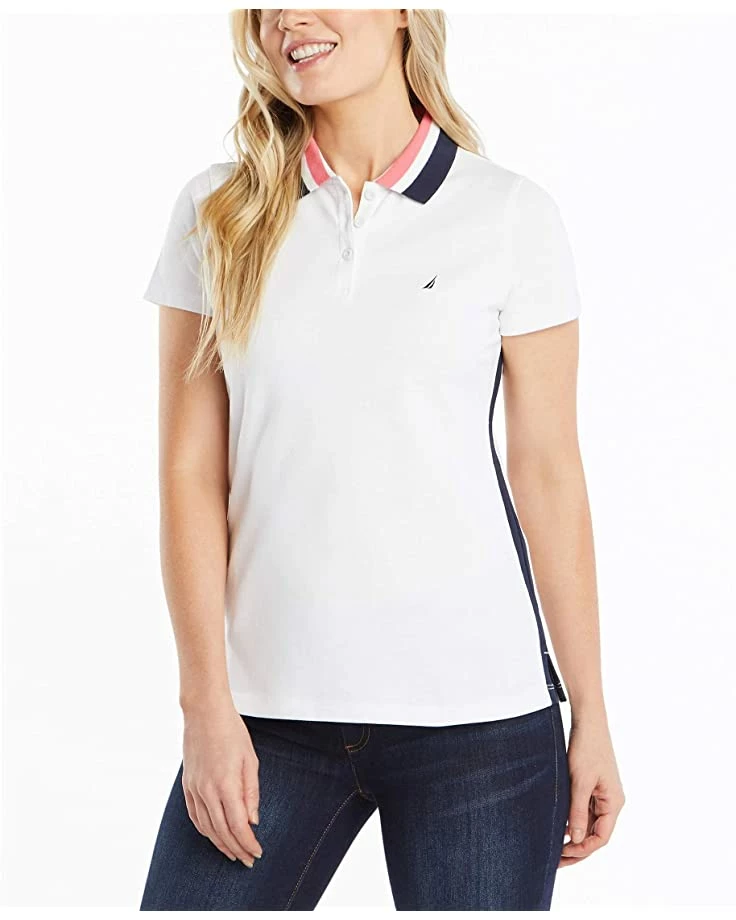 Nautica Women's Stretch Cotton Polo Shirt | Shirts & Tops 4 Nautica Women's Stretch Cotton Polo Shirt | Shirts & Tops - Image 4