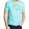 Nautica Men's Short Sleeve 100% Cotton Fish Print Series Graphic Tee Shirt | Shirts & Tops