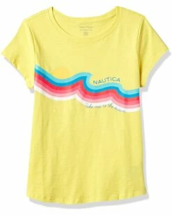Nautica Girls' Short Sleeve Stripe Fashion Dress | Shirts & Tops -Nautica sales 2022 71VDrcOzcNL. AC SR736920