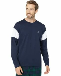 Nautica Color-Block Long Sleeve Sleep Top | Sleepwear -Nautica sales 2022 71ZzT1QaPTL. AC SR736920
