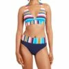 Nautica Shoreline Stripe Halter Bra | Swimwear