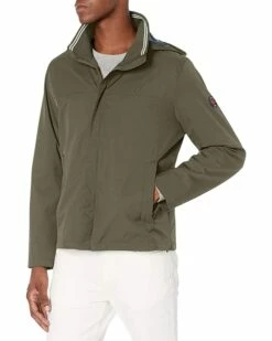 Nautica Men's Hooded Bomber Jacket | Coats & Outerwear