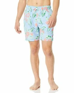 Nautica Men's Standard Quick Dry Palm Print Series Swim Trunk | Swimwear