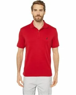 Nautica Short Sleeve Solid Interlock Polo | Shirts & Tops