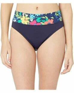 Nautica Women's High Rise Core Transformable Wide Waist Band Bikini Bottom Swimsuit | Swimwear