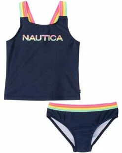 Nautica Girls Tankini Swim Suit with 50+ Sun Protection | Swimwear