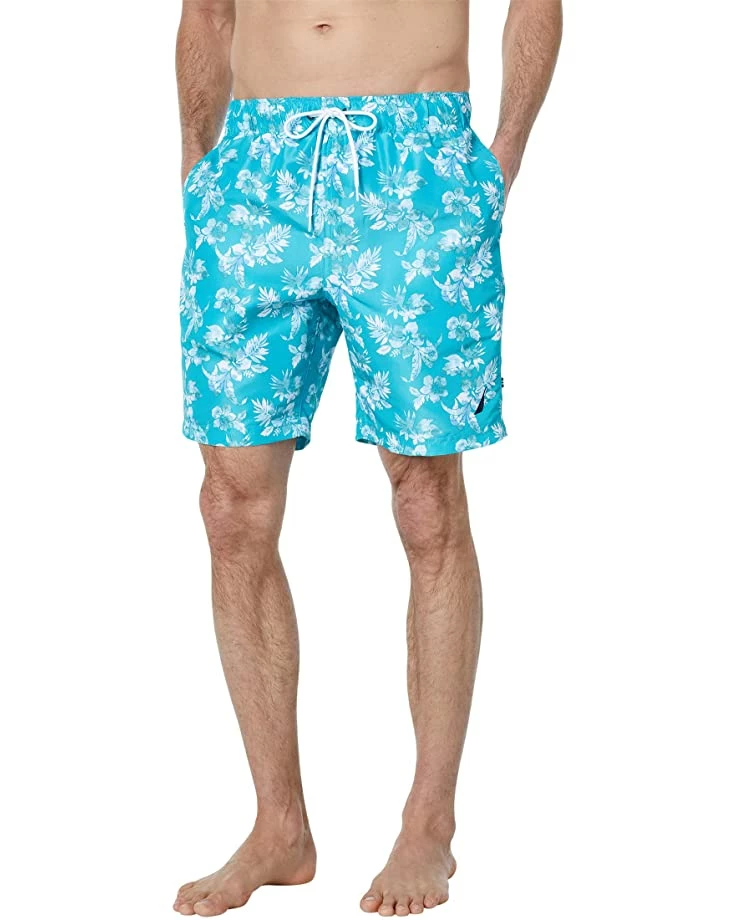 Nautica Sustainably Crafted 8" Printed Swim | Swimwear 1 Nautica Sustainably Crafted 8" Printed Swim | Swimwear