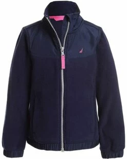 Nautica Girls' Little Fleece Full-Zip Jacket | Coats & Outerwear