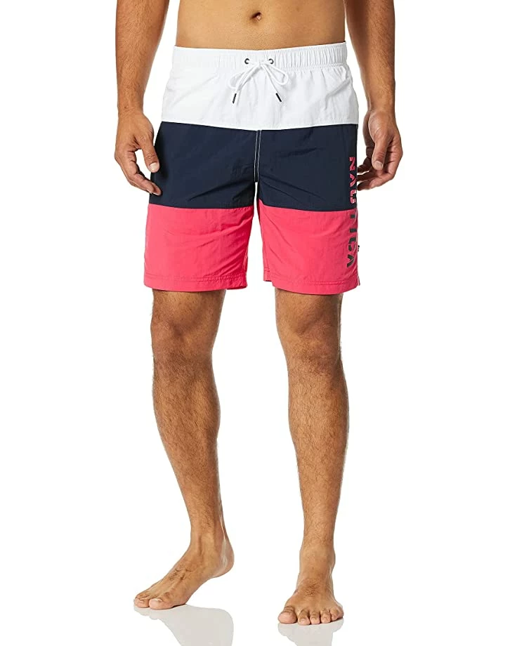 Nautica Men's Standard Quick Dry Classic Logo Tri-Block Series Swim Trunk | Swimwear 5 Nautica Men's Standard Quick Dry Classic Logo Tri-Block Series Swim Trunk | Swimwear - Image 5