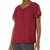 Nautica Women's Chiffon Raglan Sleeve Top | Shirts & Tops