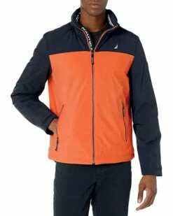 Nautica Men's Color Block Zip Front Jacket with Hidden Hood | Coats & Outerwear -Nautica sales 2022 71qpOuK6IIL. AC SR736920