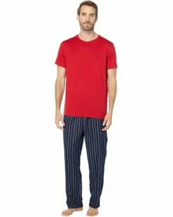 Nautica Striped Flannel Pajama Set | Sleepwear