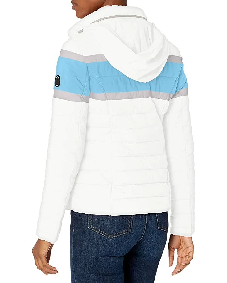 Nautica Women's Short Stretch Packable with Colorblock Chest | Coats & Outerwear 2 Nautica Women's Short Stretch Packable with Colorblock Chest | Coats & Outerwear - Image 2