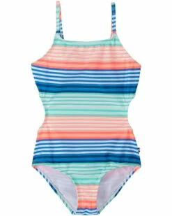 Nautica Girls' One Piece Swimsuit with UPF 50+ Sun Protection | Swimwear