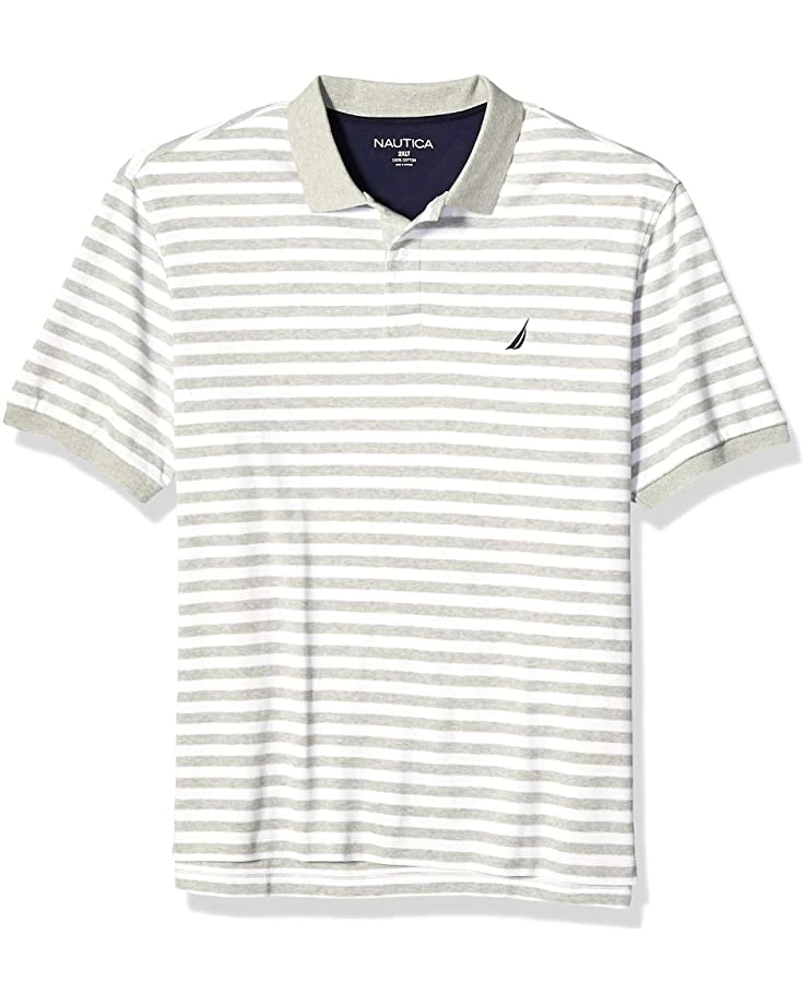 Nautica Men's Classic Fit 100% Cotton Soft Short Sleeve Stripe Polo Shirt | Shirts & Tops 5 Nautica Men's Classic Fit 100% Cotton Soft Short Sleeve Stripe Polo Shirt | Shirts & Tops - Image 5