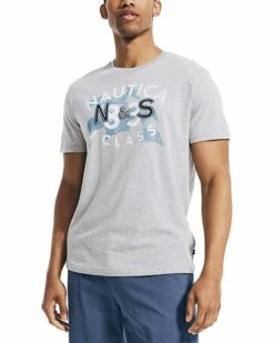 Nautica Men's Distressed Flag and Logo T-Shirt | Shirts & Tops