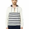 Nautica Striped 1/4 Button Hoodie | Hoodies & Sweatshirts