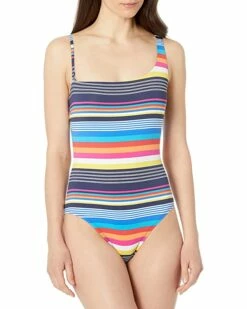 Nautica Women's Standard Asymmetrical One Piece | Swimwear