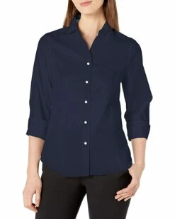 Nautica Women's Casual Comfort 3/4 Sleeve Button Down Solid Shirt | Shirts & Tops -Nautica sales 2022 71vS8Qd9w5L. AC SR736920