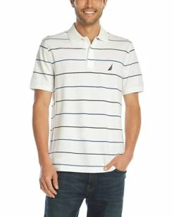 Nautica Men's Classic Fit Short Sleeve 100% Cotton Pique Stripe Polo Shirt | Shirts & Tops -Nautica sales 2022 71x OjfV9L. AC SR736920
