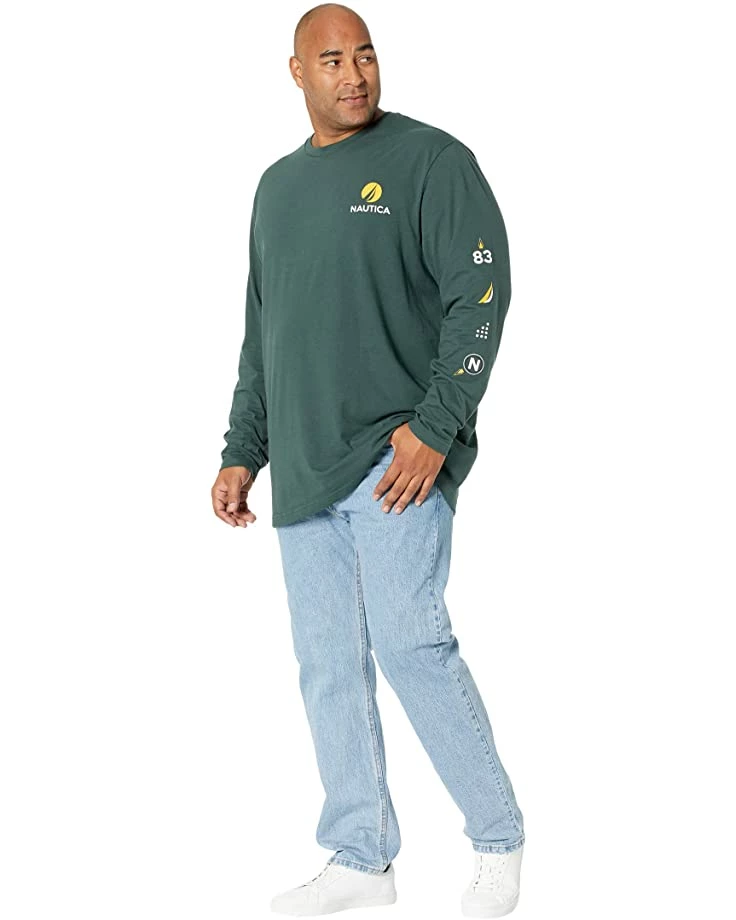 Nautica Big & Tall Big & Tall Sustainably Crafted Graphic Long Sleeve T-Shirt | Shirts & Tops 4 Nautica Big & Tall Big & Tall Sustainably Crafted Graphic Long Sleeve T-Shirt | Shirts & Tops - Image 4