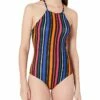 Nautica Women's Standard Double Cross Back Shirred Front One Piece | Swimwear