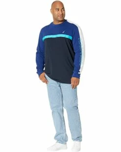 Nautica Big & Tall Big & Tall Color-Block Logo Long Sleeve T-Shirt | Shirts & Tops -Nautica sales 2022 71zpB Gy0QL. AC SR736920