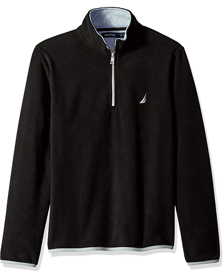 Nautica Men's Polar Fleece 1/4 Zip Back Neck Logo Sweatshirt | Hoodies & Sweatshirts 2 Nautica Men's Polar Fleece 1/4 Zip Back Neck Logo Sweatshirt | Hoodies & Sweatshirts - Image 2