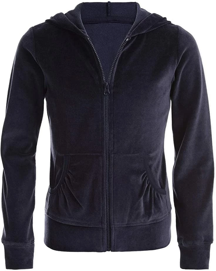 Nautica Girls' School Uniform Velour Hoodie Sweatshirt | Hoodies & Sweatshirts 1 Nautica Girls' School Uniform Velour Hoodie Sweatshirt | Hoodies & Sweatshirts