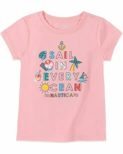 Nautica Girls' Short Sleeve Graphic Tee Shirt | Shirts & Tops -Nautica sales 2022 811uNSQzuPL. AC SR736920