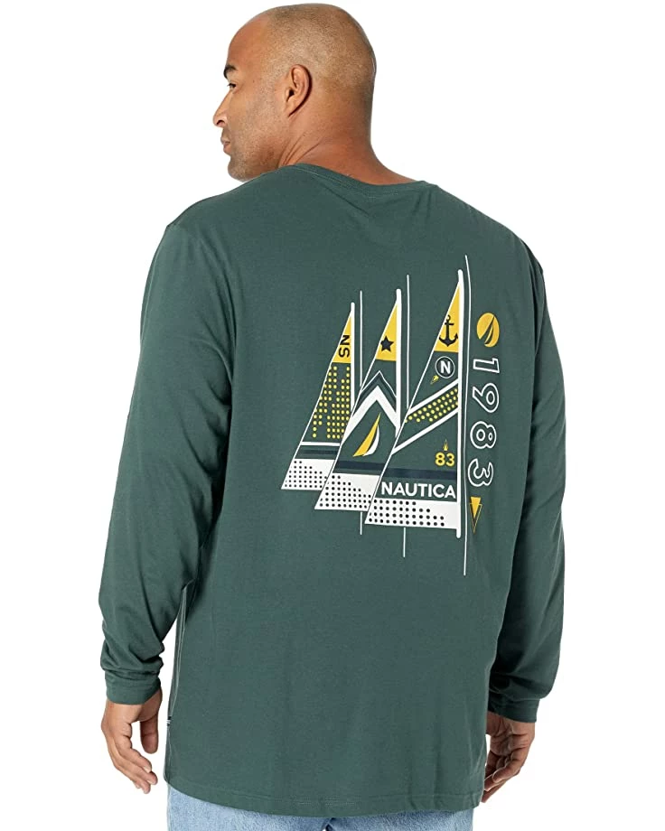 Nautica Big & Tall Big & Tall Sustainably Crafted Graphic Long Sleeve T-Shirt | Shirts & Tops 2 Nautica Big & Tall Big & Tall Sustainably Crafted Graphic Long Sleeve T-Shirt | Shirts & Tops - Image 2