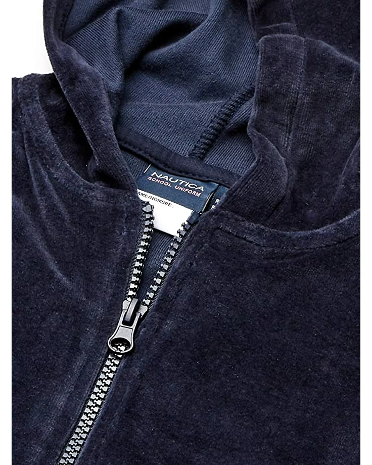 Nautica Girls' School Uniform Velour Hoodie Sweatshirt | Hoodies & Sweatshirts 2 Nautica Girls' School Uniform Velour Hoodie Sweatshirt | Hoodies & Sweatshirts - Image 2