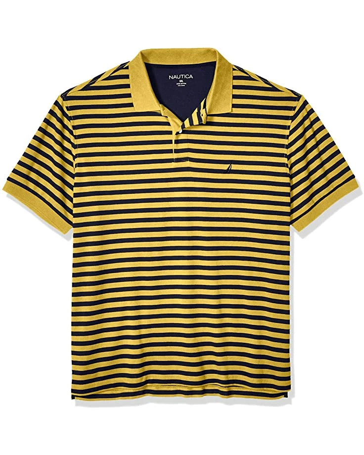 Nautica Men's Classic Fit 100% Cotton Soft Short Sleeve Stripe Polo Shirt | Shirts & Tops 6 Nautica Men's Classic Fit 100% Cotton Soft Short Sleeve Stripe Polo Shirt | Shirts & Tops - Image 6