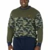 Nautica Big & Tall Big & Tall Camo-Blocked Long Sleeve T-Shirt | Shirts & Tops