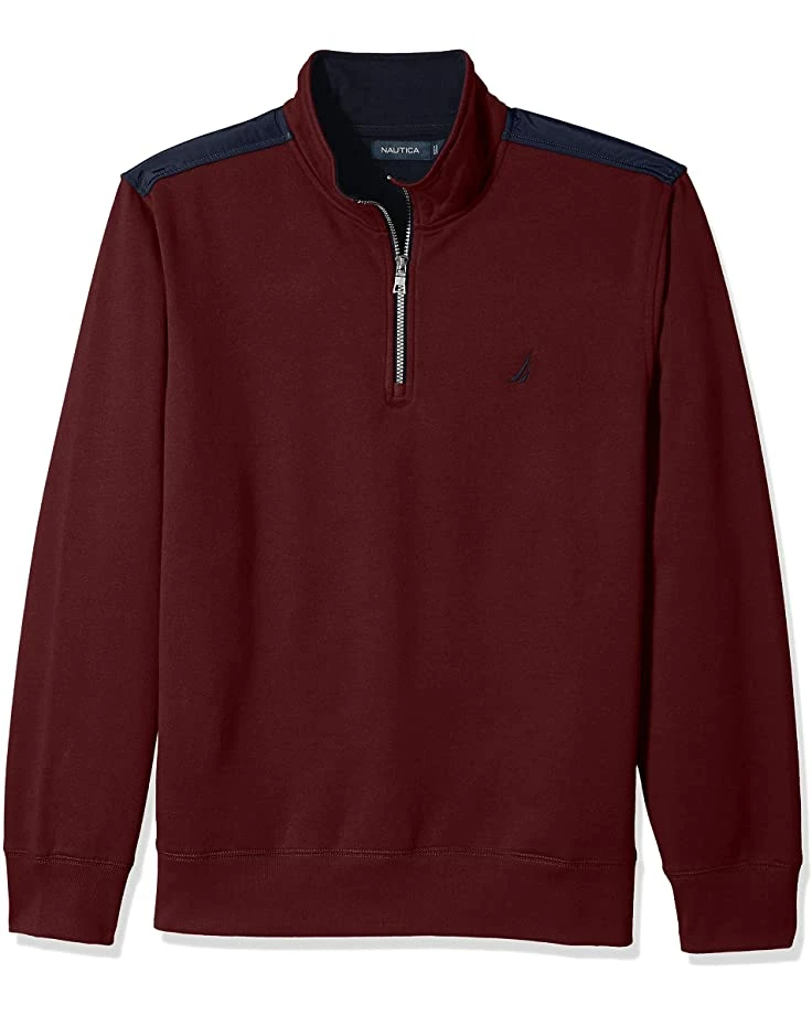 Nautica Men's 1/4 Zip Pieced Fleece Sweatshirt | Hoodies & Sweatshirts 7 Nautica Men's 1/4 Zip Pieced Fleece Sweatshirt | Hoodies & Sweatshirts - Image 7