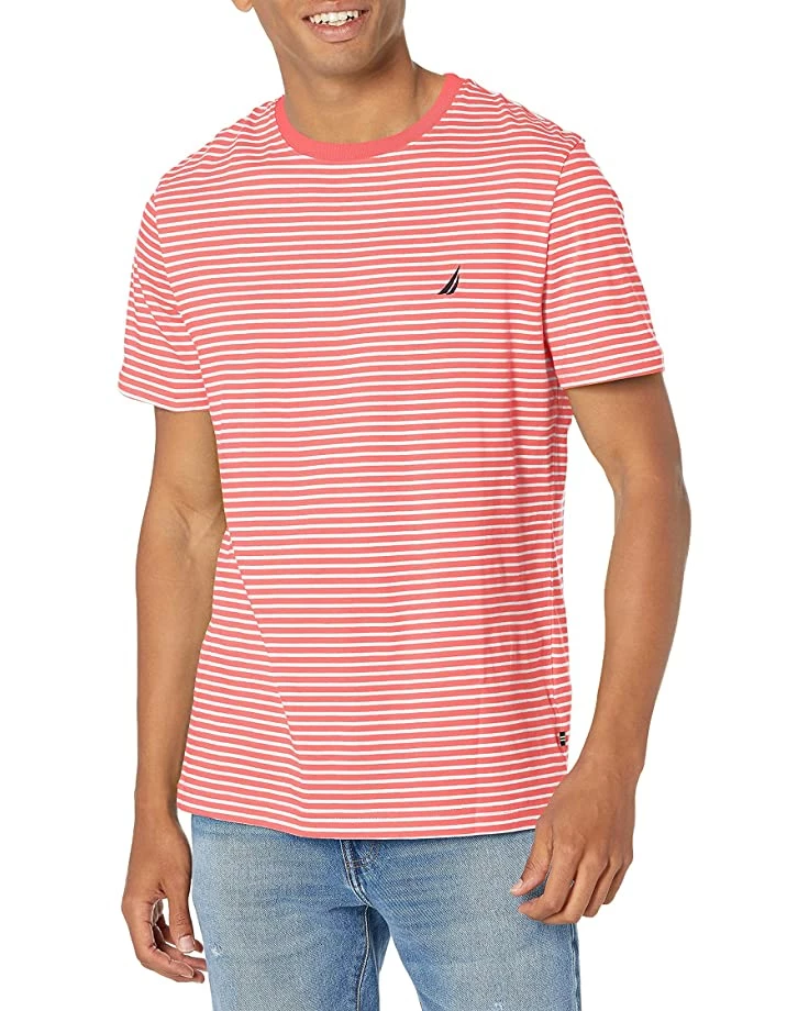 Nautica Men's Striped Crewneck T-Shirt | Shirts & Tops 5 Nautica Men's Striped Crewneck T-Shirt | Shirts & Tops - Image 5