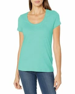 Nautica Women's Easy Comfort Scoop Neck Supersoft 100% Cotton Solid T-Shirt | Shirts & Tops -Nautica sales 2022 81946Q IQ6L. AC SR736920
