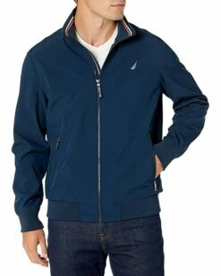 Nautica Men's Zip Up Bomber Jacket, Water and Wind Resistant | Coats & Outerwear -Nautica sales 2022 81FoKyHTQL. AC SR736920