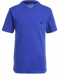 Nautica Boys' Short Sleeve Solid V-Neck T-Shirt | Shirts & Tops -Nautica sales 2022 81GbuVpvqOL. AC SR736920