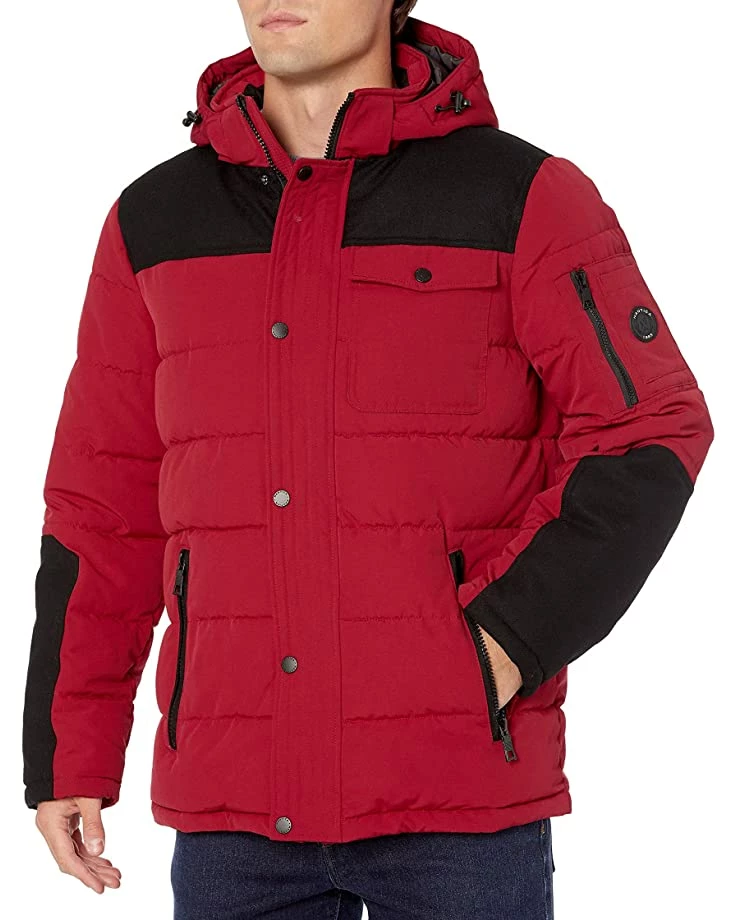 Nautica Men's Quilted Parka Jacket With Removable Faux Fur Hood | Coats & Outerwear 1 Nautica Men's Quilted Parka Jacket With Removable Faux Fur Hood | Coats & Outerwear