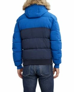 Nautica Men's Wind Resistant Puffy Bomber with Hood | Coats & Outerwear -Nautica sales 2022 81IDCjiluhL. AC SR736920