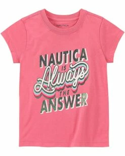 Nautica Girls' Short Sleeve Graphic Tee Shirt | Shirts & Tops