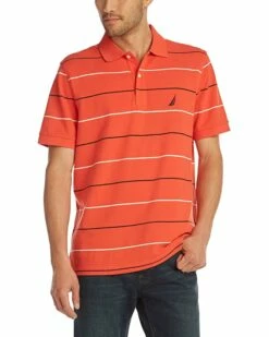 Nautica Men's Classic Fit Short Sleeve 100% Cotton Pique Stripe Polo Shirt | Shirts & Tops -Nautica sales 2022 81LJHYRnB8L. AC SR736920