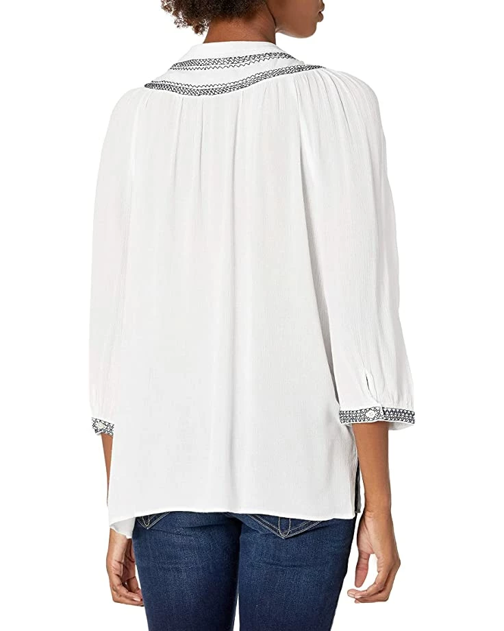Nautica Women's Three-Quarter Sleeve Top | Shirts & Tops 2 Nautica Women's Three-Quarter Sleeve Top | Shirts & Tops - Image 2
