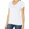 Nautica Women's Easy Comfort Supersoft 100% Cotton Classic Logo T-Shirt | Shirts & Tops