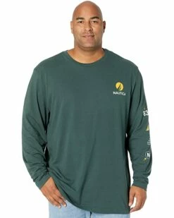 Nautica Big & Tall Big & Tall Sustainably Crafted Graphic Long Sleeve T-Shirt | Shirts & Tops