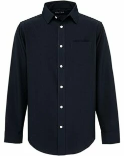 Nautica Big Boys' School Uniform Long Sleeve Performance Oxford Button-Down Shirt | Shirts & Tops