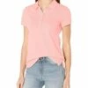 Nautica Women's 5-Button Short Sleeve Cotton Polo Shirt | Shirts & Tops