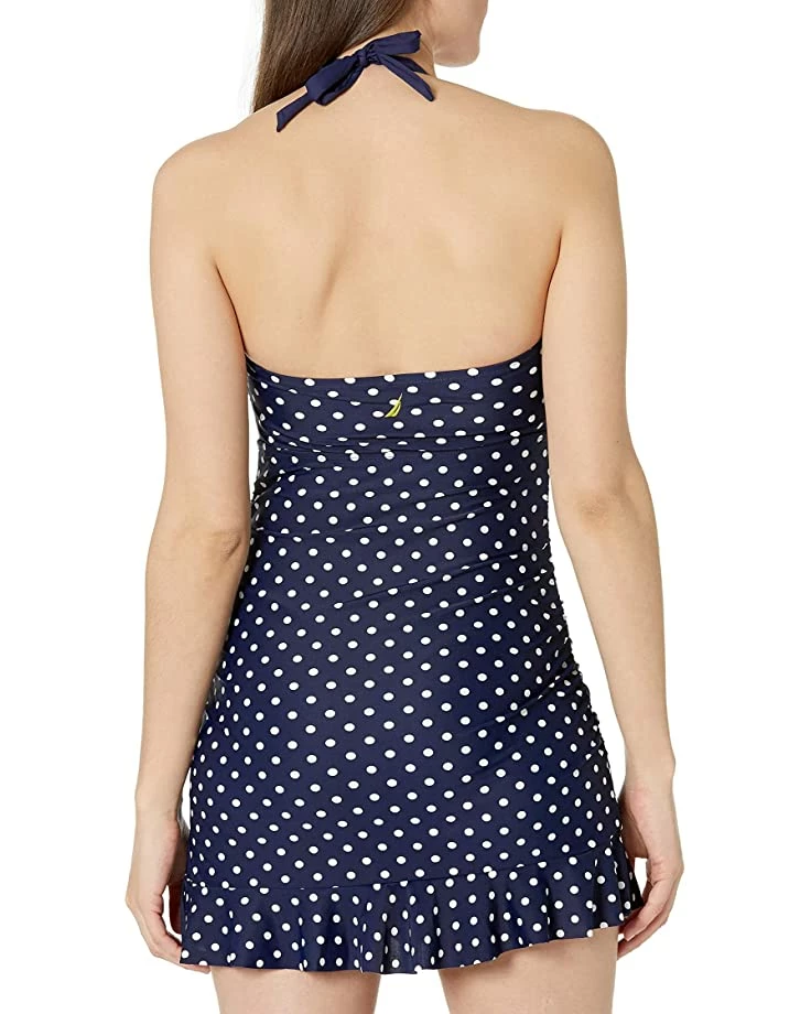 Nautica Women's Standard Bandeau Halter Shirred Swimdress | Swimwear 2 Nautica Women's Standard Bandeau Halter Shirred Swimdress | Swimwear - Image 2