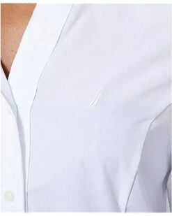 Nautica Women's Casual Comfort 3/4 Sleeve Button Down Solid Shirt | Shirts & Tops -Nautica sales 2022 81SEFWLARxL. AC SR736920